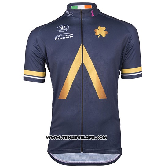 2017 Maillot Ciclismo Aqua Bleu Manches Courtes et Cuissard